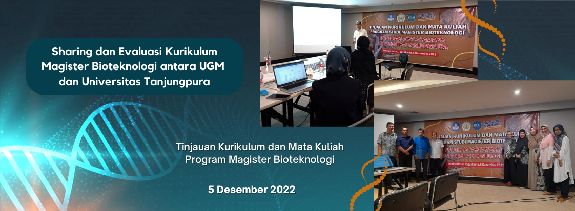 Sharing Dan Evaluasi Kurikulum Magister Bioteknologi Antara Ugm Dan 